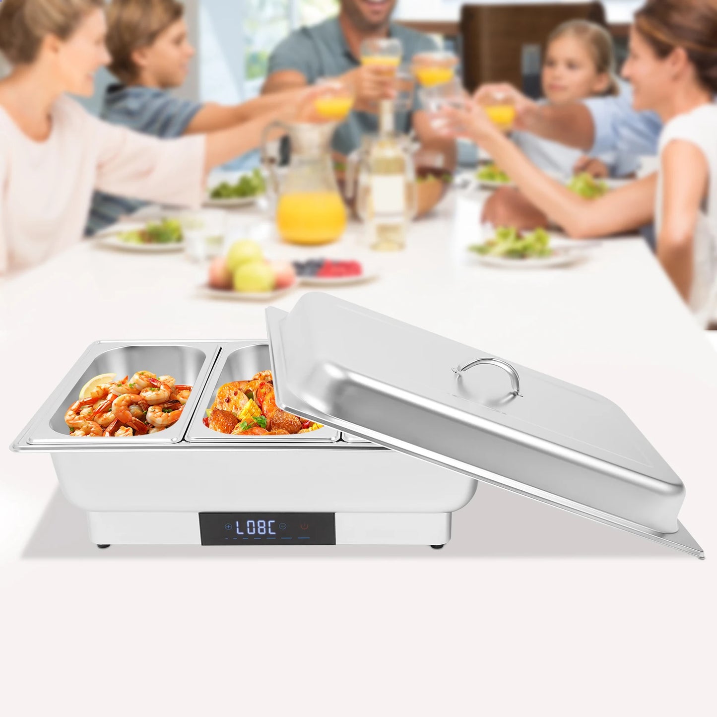 Bymaocar Electric Chafing Dish Buffet Warmer