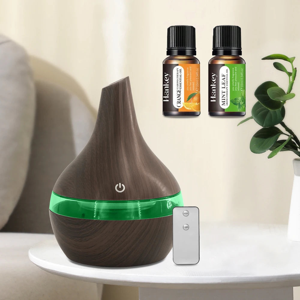 OIMG USB Essential Oil Diffuser Humidifier LED Aromatherapy Remote