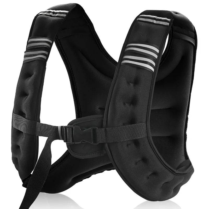 Adjustable Weighted Vest With Large Storage Pockets For