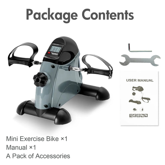 Mini Under Desk Pedal Exerciser Bike With Digital LCD Screen