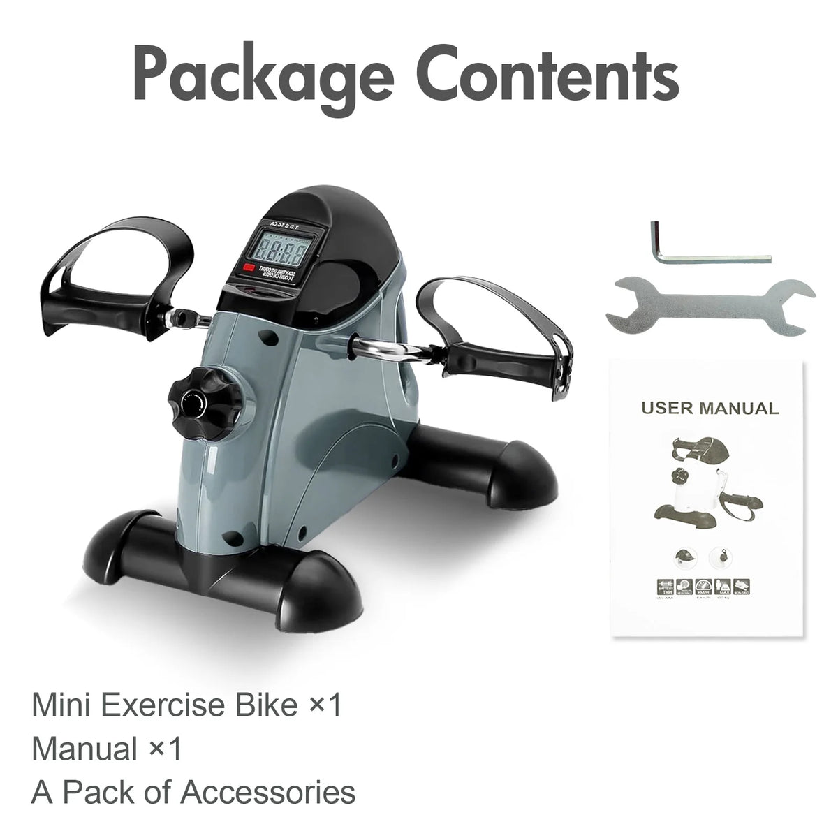 Mini Under Desk Pedal Exerciser With Digital Screen